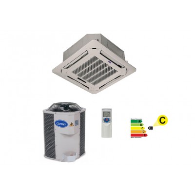 EVAP. AR CONDICIONADO SPLIT CASSETE CARRIER 46.000 BTUS FRIA 220V 3F R410