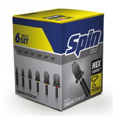 KIT ALARGADOR SPIN 5 PÇS (1/4 , 3/8 , 1/2 , 5/8 , 3/4)