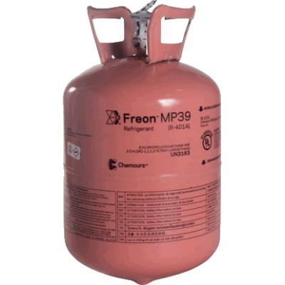 GÁS MP39 R401A 13,62 Kg CHEMOURS  UN 3163 2 CLORO 1,1,1,2 TETRAFLUOROETHANE