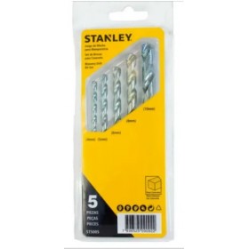 JOGO BROCAS PARA CONCRETO 5 PEÇAS (4,5,6,8,10 MM) ST5005 STANLEY