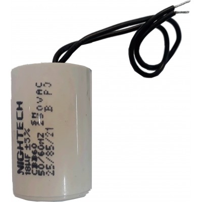 CAPACITOR DE FASE 18 UF 250 VAC C/ CABO