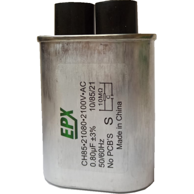 CAPACITOR P/ MICROONDAS 0,80 UF 2100V 2 TERMINAL FINO