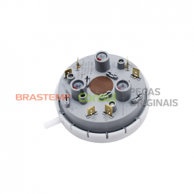 PRESSOSTATO BRASTEMP 03 NIVEIS BWL11AB BWL11AR / BWB11AB / BWK11AB (VERSÃO 00,10) W10171528