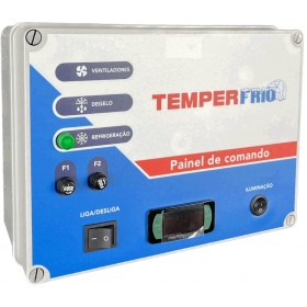 QUADRO COMANDO P/ RESFRIADOS MONOFÁSICO 2 a 3 HP 220V C/ CONTROLADOR FULL GAUGE