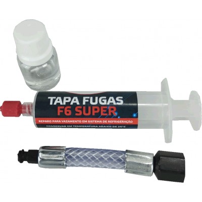 TAPA FUGAS F6 SUPER SERINGA 8 ML C/ MANGUEIRA