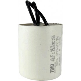 CAPACITOR DE FASE 40 UF 250 VAC C/ CABO