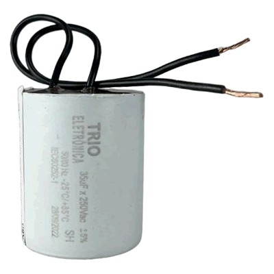 CAPACITOR DE FASE 35 UF 250 VAC C/ CABO