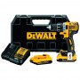 FURADEIRA DE IMPACTO 1/2'' (13 MM) 20V MAX XR BRUSHLESS BIVOLT C/ CARREG., MALETA, 2 BATERIAS 2 AH DEWALT DCD805D2-BR