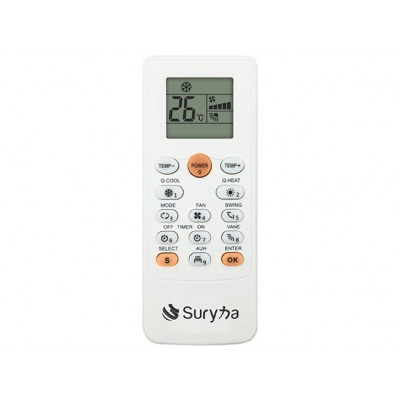 CONTROLE REMOTO P/ AR CONDICIONADO UNIVERSAL 4000 EM 1 C/ CONFIGURAÇÃO AUTOMÁTICA SURYHA