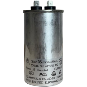 CAPACITOR DE FASE 35 UF 440 VAC C/ TERM