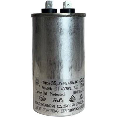 CAPACITOR DE FASE 35 UF 440 VAC C/ TERM