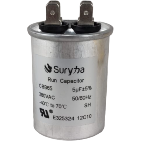 CAPACITOR DE FASE 5 UF 380 VAC C/ TERM