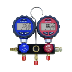 MANIFOLD DIGITAL 2 VIAS C/ MANG. C/ MALETA C/ ENGATES RAPIDO ELITECH DMG-3